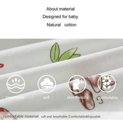 pureborn Baby Girls Bodysuit Peter Pan Collar Bubble Romper Long Sleeve Cotton One-Piece Outfit Mushroom Bear 0-3 Months