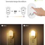 L LOHAS LED Motion Sensor Night Light, 2Pack, Motion Activated Night Light, Night Lights Plug into Wall Motion Sensor, 3000K Warm White, Adjustable Brightness 30/60LM, for Kids Adults Bathroom Bedroom