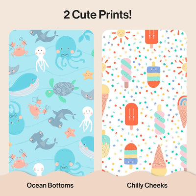 The Honest Company Clean Conscious Diapers for Delicate Skin | Up to 100% Leakproof | Hypoallergenic, Fragrance Free | Summer '25 Limited Edition Prints | Club Box, Size 1 (8-14 lbs), 78 Count