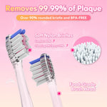 Kids Electric Toothbrush with Timer Toddler Toothbrush Age 2-4-8-12 Electric Toothbrush Kids Rainbow LED Light Up Vibrating Toothbrush Battery Operated Childrens Girls Sonic Tooth Brush (Pink Unicorn)