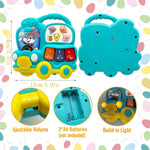 Baby Music Toys 12-18 Months, Animal Baby Piano Musical Light Infant Toys Toddlers Early Education Birthday Gift for 1 2 Year Old Girls Boys (car)