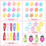 Toddler Hair Accessories for Girls, Colorful Elastic Hair Ties Set with Hair Clips, Funtopia 1246pcs Hair Rubber Bands with Cotton Baby Hair Ties, Mini Hair Clips, Hair Tail Tools for Kids