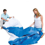 Bestway Steel Pro 15’ x 48" Round Metal Steel Frame Above Ground Outdoor Backyard Family Swimming Pool, Blue