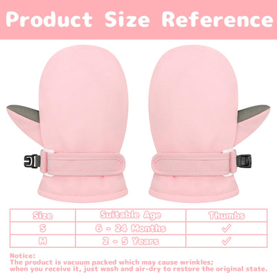 Olreco Baby Mittens 12-18 Months Toddler Mittens 18-24 Months Toddlers Snow Gloves Baby Girl Mitten Toddler Gloves Waterproof