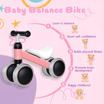Bounce Master Baby Balance Bike for 10-24 Months, Perfect First Bike or Birthday Gift, Safe Riding Kids Toy for 1 Year Old Toddler, Children Walker (Pink) (Pink)