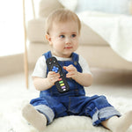 Fu Store Silicone Baby Teether Toys for 0-12 Momths 3-24 Months Infant Toddlers TV Remote Control Rattle Teethers for Babies Chew Toys Teething Relief Soothe Babies Gums, Black
