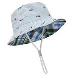 Durio Baby Hat UPF 50+ Sun Protection Boy Summer Cute Kids Toddler Sun Hat Cap Baby Girl Bucket Blue 19.7"(50cm)/12-24 Months