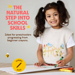 Honeysticks Jumbo Crayons (16 Pack) - Non Toxic Crayons - 100% Pure Beeswax and Food Grade Colors - 16 Bright Colors - Large, Easy to Hold and Use - Preschool Art Supplies for Toddlers/Kids 3-5, 4-8