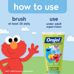 Orajel Naturals Sesame Street Kids Fluoride-Free Toothpaste, Berry, 1.5 Oz