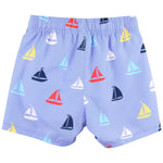 RUGGEDBUTTS Boys UPF50+ Sun Protection Novelty Swim Trunks - Under Construction, 12-18m