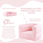 Welnow 3-in-1 Kid Toddler Travel Bed, Convertible Portable Toddler Flip Out Floor Beds, Foldable Kid Cot with Washable Cover & High-Density Mattress, Kids Folding Couch for Girl or Boy, Pink