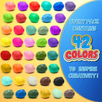 ESSENSON Air Dry Clay 42 Colors, Modeling Clay for Kids, DIY Molding Magic Clay for with Tools, Toys Gifts for Age 3 4 5 6 7 8+ Years Old Boys Girls Kids