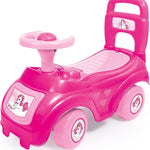 Dolu : Walk & Drive Ride-On - Pink Unicorn - Kids Foot-to-Floor Ride-On Vehicle with Horn, Sound Effects, Toddlers & Children Ages 12mo+