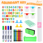 JOYOOSS Easel for Kids Art Easel Kids Easels for Toddlers,Wooden Kid Easel with Paper Roll - Chalkboard for Kids Adjustable Double Sided Kids Dry Erase Board, Outdoor Easel for Kids Art Easel Toddler
