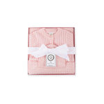 Little Me Clothes for Baby Girls' Cable Sweater and Blanket Gift Box, Baby Essentials, Shower Gift, Pink, 6 Months