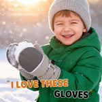 Weradau Fleece Lined Mittens for Baby Boys Girls,Baby Toddler Little Kids Winter Gloves Mittens for Children 6-24 Months