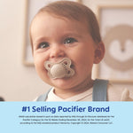 MAM Original Matte Baby Pacifiers 0-6 Months, Binky for Newborn Babies, BPA-Free Skin Soft Silicone Nipple, Easy to Clean, Developed with Medical Experts, 2 Count, With Sterilizer Case, Made in Europe