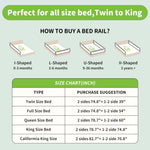 yulongtengfei 3-Piece King Size Bed Rail for Toddlers - Adjustable Baby Bed Rail Guard, Kids Safety Bed Rail for King Size Bed (78.7"x78.7"x74.8"-Grey)