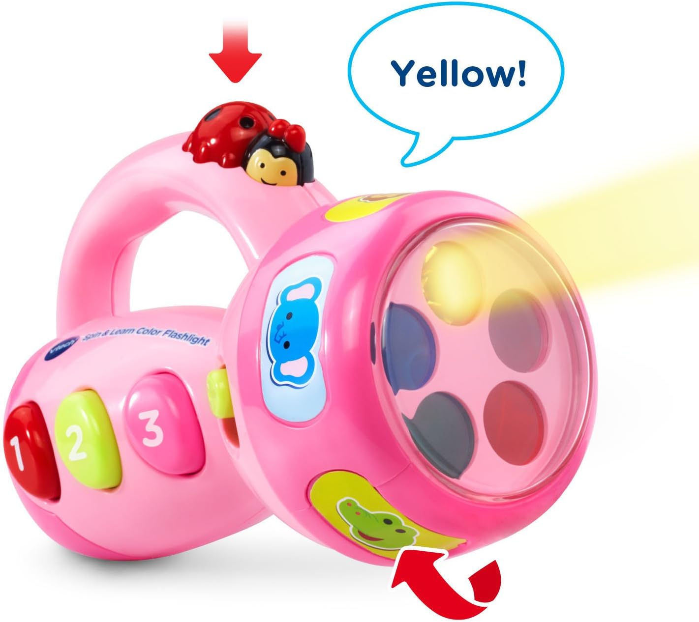 VTech Spin and Learn Color Flashlight, Pink