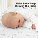 KeaBabies 2-Pack Organic Crib Sheets for Boys, Girls - 52x28 Fitted Crib Mattress Sheet Neutral, Breathable Jersey Cotton Cover for Baby Bed, Toddler Mattress, Soft & Cute Prints (DinoDood)