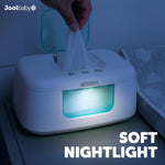Jool Baby TinyBums Baby Wipe Warmer & Dispenser with LED Changing Light & On/Off Switch (Aqua)