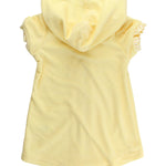 RuffleButts Girls Terry Knit Full-Zip Swim Cover-Up - Fashion Swimwear Cover-Up Dress