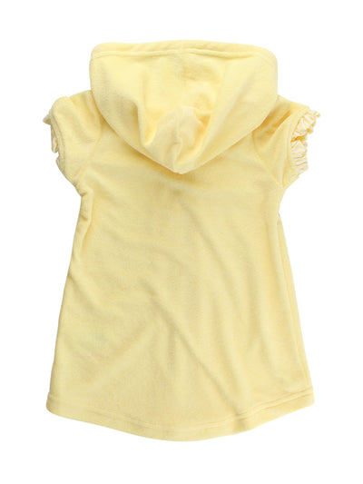 RuffleButts Girls Terry Knit Full-Zip Swim Cover-Up - Fashion Swimwear Cover-Up Dress