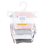 Hudson Baby Unisex Baby and Toddler Shorts Bottoms 4-Pack, Pink White, 6-9 Months