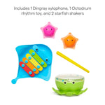 Munchkin® Bath Beats™ Bath Toy, Musical Set Includes Xylophone, Bath Drum & Shakers, Fun for Babies, Toddlers and Kids
