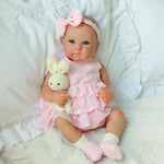 Realistic Reborn Baby Dolls - 20 Inch Cute Lifelike Real Life Baby Dolls Newborn Baby Dolls Girl with Soft Full Vinyl Body and Accessories can Swimming for 3+ Years Old Kids Gifts