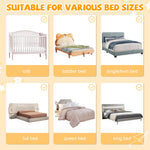 Abdtech Bed Guard Rail for Toddlers - 60 inches Lift Foldable Toddler Bed Rails for Kids - Safety Baby Bed Rail Guard with Reinforced - Great Fit for Kids Twin Double, Full Size, Queen, King Size Bed