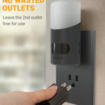 Lyridz LED Night Lights Plug into Wall with Motion Sensor, 1-150LM Dimmable Plug-in Nightlight Indoor for Bedroom, Bathroom, Hallway, Stairs, Pet House, Toilet, 2 Pack