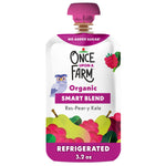 Once Upon a Farm organic smart blend package on a white background