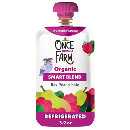 Once Upon a Farm organic smart blend package on a white background