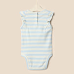 Amazon Essentials x Sofia Grainge Baby Girls' Embroidered Ruffle Bodysuit, Pack of 2