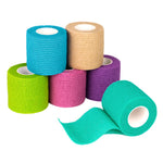 FriCARE Self Adhesive Bandage Wrap, Medical Tape in First Aid Kit, Cohesive Bandages for Wounds Sport Vet, FSA/HSA Eligible, 2 Inches X 5 Yards 6 Rolls, Rainbow