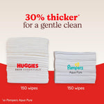 Huggies Skin Essentials Baby Wipes, Hypoallergenic, 99% Water, 6 Flip Top Packs (336 Wipes Total)