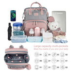 JOLLITO Baby Diaper Bag Backpack with Changing Station, Large Capacity, Stroller Straps and USB Charging Port, Baby Registry Search for Boys & Girls
