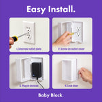 Outlet Cover Box Baby Proofing – Child Safety Outlet Protector Box for Plugs & Cords, Locking Childproof Plug Cover, Outlet Covers Baby Proofing Solution