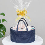 ABenkle Diaper Caddy Organizer, Boho Rustic Cotton Rope Nursery Baby Basket, Changing Table Organizer for Baby Diaper Storage and Baby Shower