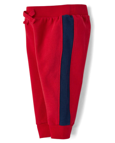 The Children's Place,Baby Boys,and Toddler Fleece Jogger Pants,Ruby,3 Years