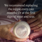 Tommee Tippee Natural Start Baby Bottle Nipples, Breast-Like for A Natural Latch, Anti-Colic Valve, Soft Silicone, Medium Flow, 3+ Months, Pack of 2