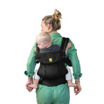 LÍLLÉbaby Complete All Seasons Ergonomic 6-in-1 Baby Carrier Infant to Toddler with Lumbar Support (7-45 Pounds), 360 Degree Baby Wearing & Multi-Position, Inward & Outward Facing (Black)