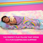 Happy Nappers: Care Bears Sleep Sack Large - Dream Bright Bear - 66 x 30, 2-in-1: Plush Character Opens Into Sleeping Bag, Soft Play Animal, Kids 7+