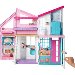 Barbie Doll House Playset, Malibu House with 25+ Themed Furniture & Accessories, 6 Rooms Including 2-in-1 Transformations