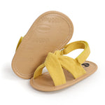 AKINGIO Infant Baby Girls Boys Summer Sandals Premium Unisex Non Slip Rubber Soft Sole Breathable Toddler First Walker Outdoor Beach Shoes Yellow 11CM