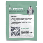 Natural Essentials Lil' Peepers Baby Eye Wipes and Eyelid Cleanser, Preservative-Free & Rinse-Free, Pediatrician Recommended Hypoallergenic Soft Eyelid Wipes for Babies, Kids and Adults (30 Count)