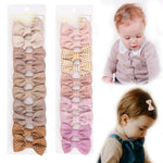20pcs Baby Girl Hair Bow Clips Fully Lined Alligator Clips Non Slip Baby Barrettes Hair Accessories for Babies Infant Toddlers Kids