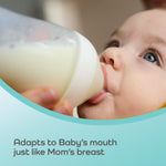 NUK Perfect Match Slow Flow Breast-Like, Anti-Colic Bottle, 5oz., 4 Pack, BPA Free