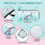 Ctosree 6 Pcs Cartoon Zipper Pencil Case Pouch for Kids Girls Back to School Gift Cute Dinosaur Unicorn Rainbow Cosmetic Bag for Stationary Storage School
